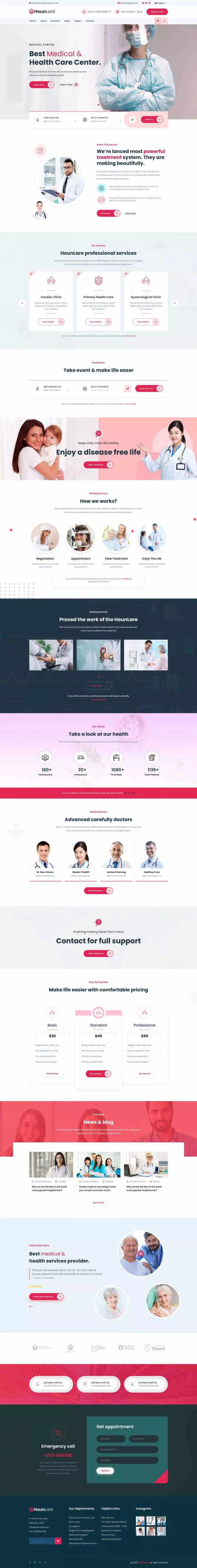 Bootstrap医疗保健服务机构HTML5模板 - 项目资源网