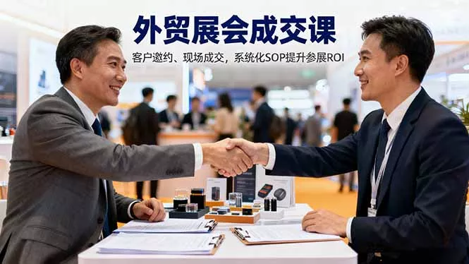 外贸展会成交课，含目标制定、客户邀约、现场成交，系统化SOP提升参展ROI - 项目资源网